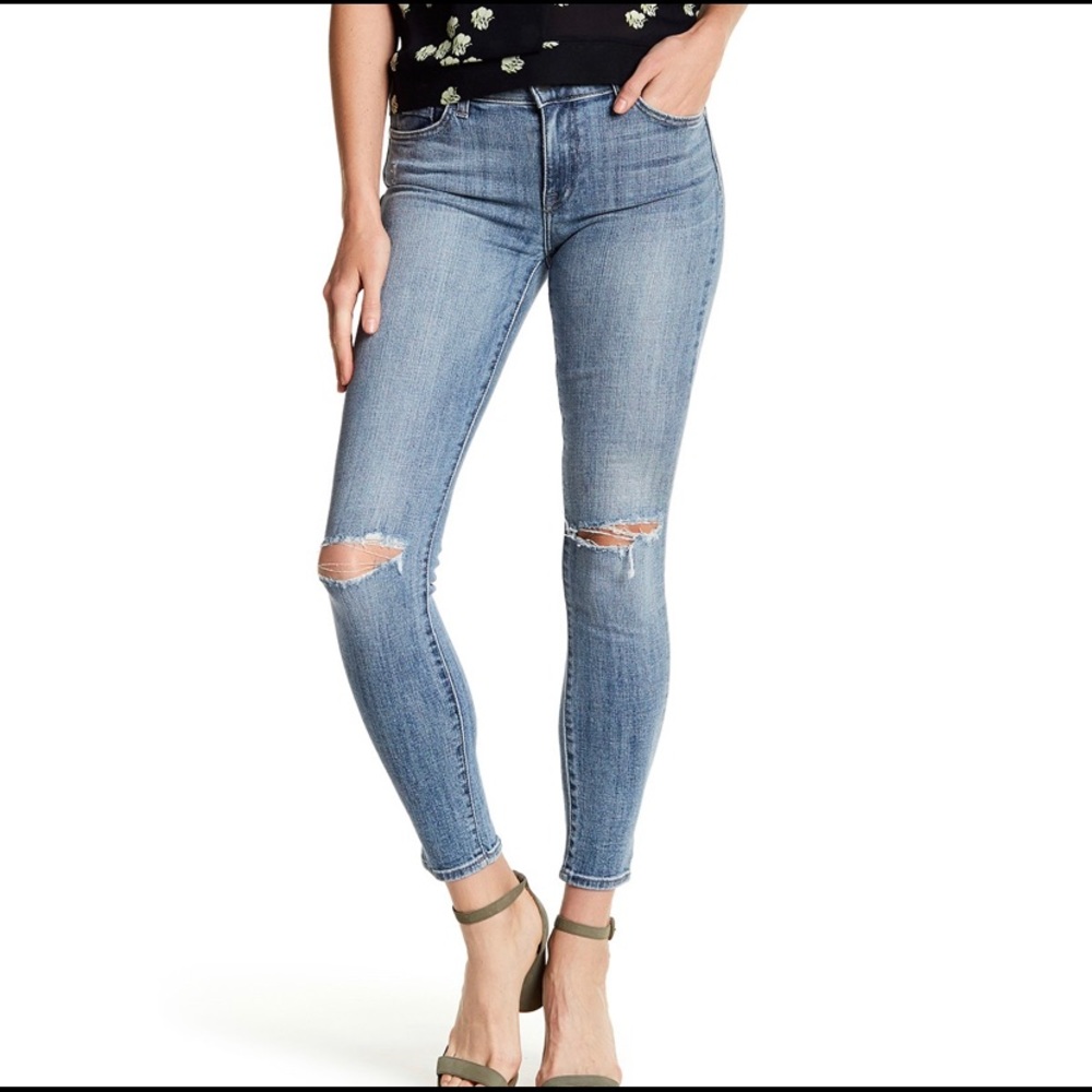 Pistola Audrey Distressed Skinny Jeans Size 27